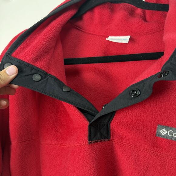 Columbia Fleece Sweater Sz 3XL Holiday Pullover Half Button Outdoor Hiking Warm - Picture 4 of 12